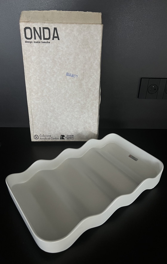 Image 1 of Vide-Poches, Plateau Modèle Onda par Makio Hasuike pour Revelli, Italie Années 70