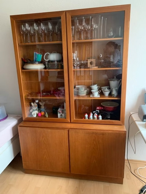 Danish Classic Vintage Display Cabinet by Omann Jun, 1970s teak