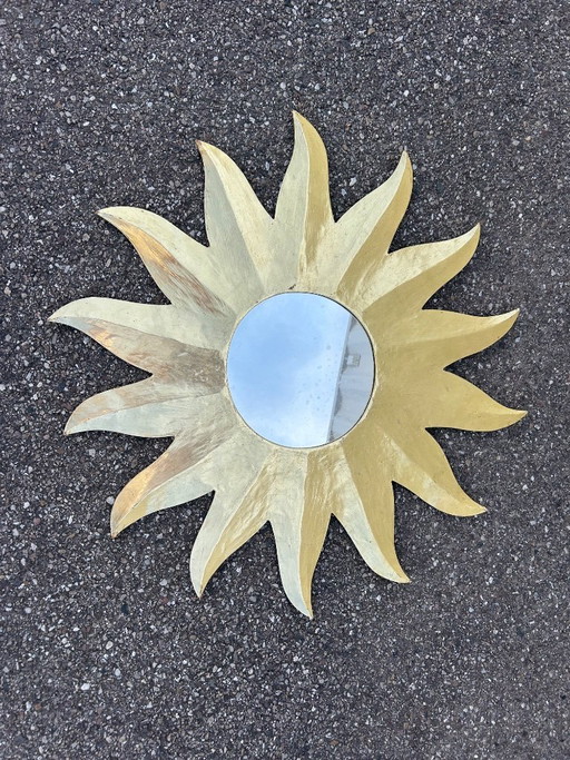 Grote spiegel met zonnestralenmotief, 80 cm – Paper