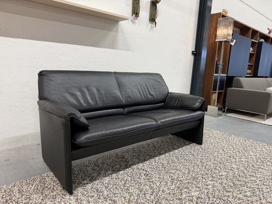 Image 1 of Leolux Bora Beta Sofa 2.5 Seater Black Leather