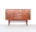 Elegante credenza in stile danese con 2 ante, anni '60