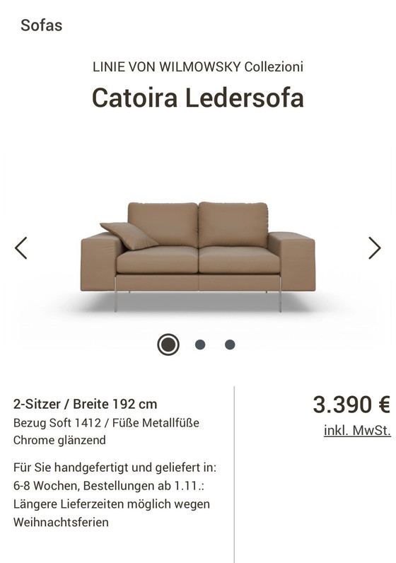 Image 1 of 2 Leolux antipode 2,5 zitsbanken in top staat