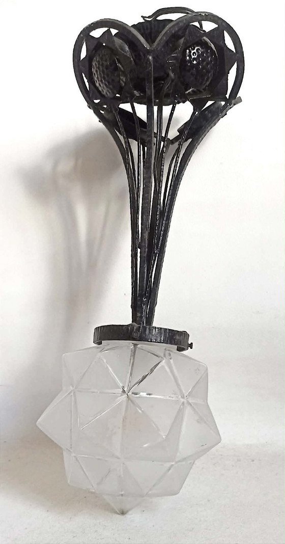 Image 1 of Art Deco pendant light, 45 cm high