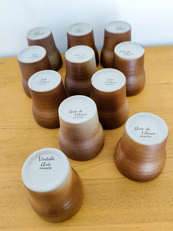 Juego de 10 tazas "Côtes de l'Armor" y una taza "Grès de France" – Côte de l'Armor, Loza, Other (photo 8 of 12)