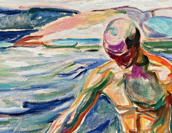 Image 1 of Uomo al bagno - Edvard Munch 1918 - Manifesto 70 × 100 cm