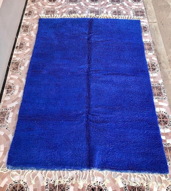 Authentiek tapijt van puur wol, traditioneel Majorelle-blauw, 150/250 cm – Alberto Bazzani (photo 5 of 9)