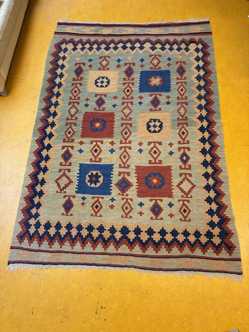 Kilim hand-woven carpet rug