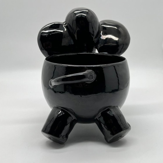 Attribué à Walter Bosse – Cache-pot/jardinière éléphant – Céramique autrichienne vintage – Scheibbs Keramik (photo 3 of 12)