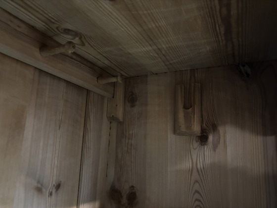 Image 1 of Antique Oak Cabinet With Character - Unique Carvings!