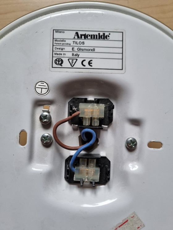 Image 1 of 2 stuks Artemide. Model Tilos 200. Design Ernesto Gismondi Italy.