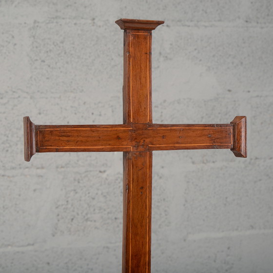 Antica croce intarsiata a filetto del primo XIX secolo – Oggetti decorativi (photo 11 of 11)