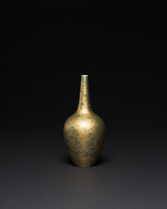 Image 1 of Vase en porcelaine peint à la main Hans Wohlrab Rosenthal H. Drexler Duo Goldfeuer