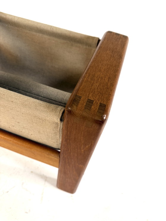 Image 1 of Panier à magazines vintage danois en teck, années 70