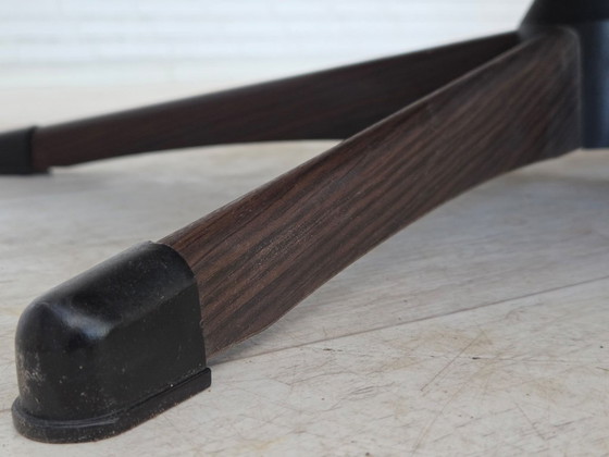 Image 1 of Jaren 70, Deense draaibare fauteuil, bruin corduroy.