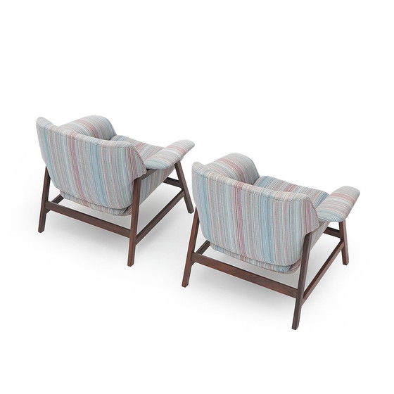Image 1 of Pair of “849” armchairs by Gianfranco Frattini for Cassina, 1950s