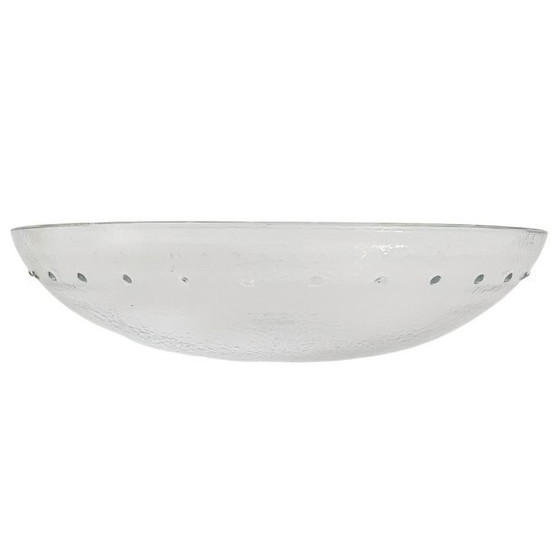 Image 1 of Cuenco de vidrio Kosta Bodo XL con pomos decorativos de vidrio transparente, años 80