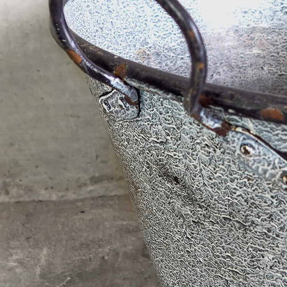 Antico calderone metallico blu (c.1920) – Oggetti decorativi, Rustic (photo 10 of 15)