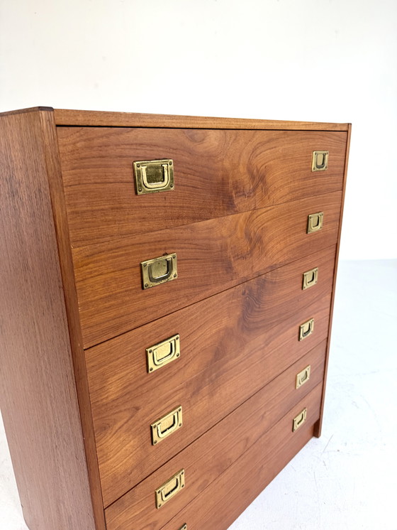 Image 1 of Vintage Deense teakhouten ladekast, Henning Korch ‘70