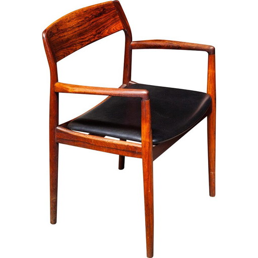 Fauteuil vintage en bois de rose pour Scantic, 1960