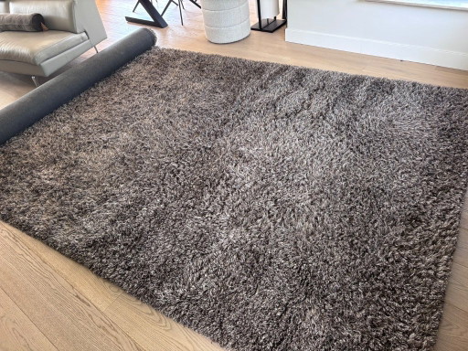 Aventura vloerkleed 5.00x2.30 - grijs hoogpolig