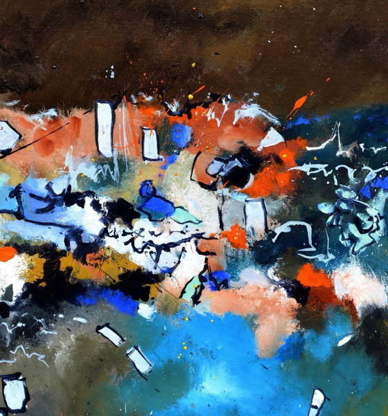 Abstraktes Gemälde, Gemälde & Zeichnungen, Leinwand, Andere, Braun, Abstract (Foto 3 von 5)