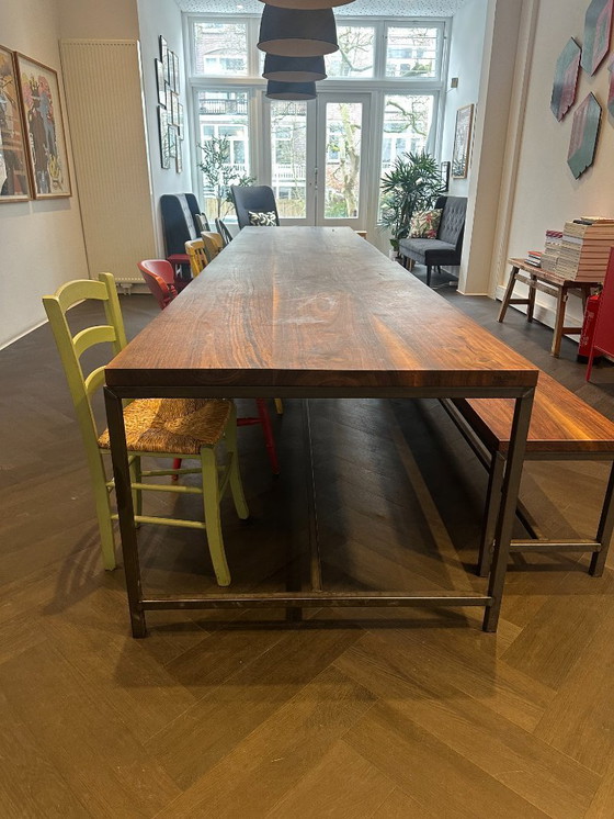 Image 1 of Walnut Wood Table 