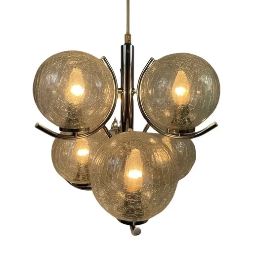 Richard Essig - Suspension - modèle Sputnik - avec nouvelles ampoules - Space Age Design