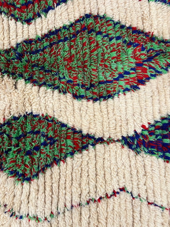 Image 1 of Moroccan Azilal Wool Rug – 145x255 cm – Handwoven Berber Carpet – Boho Abstract Design