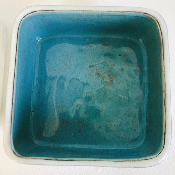 Image 1 of Dekselpot in Namur keramiek van Yvette Manoy