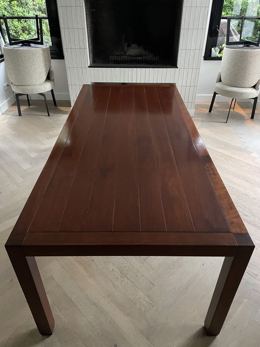 Stylish, classic wooden dining or conference table.