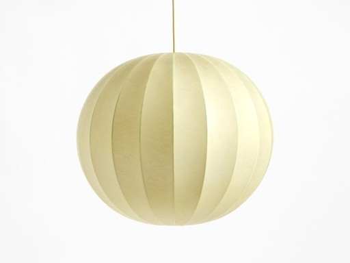 Beautiful round Cocoon pendant lamp in very good original vintage condition from the 1960s