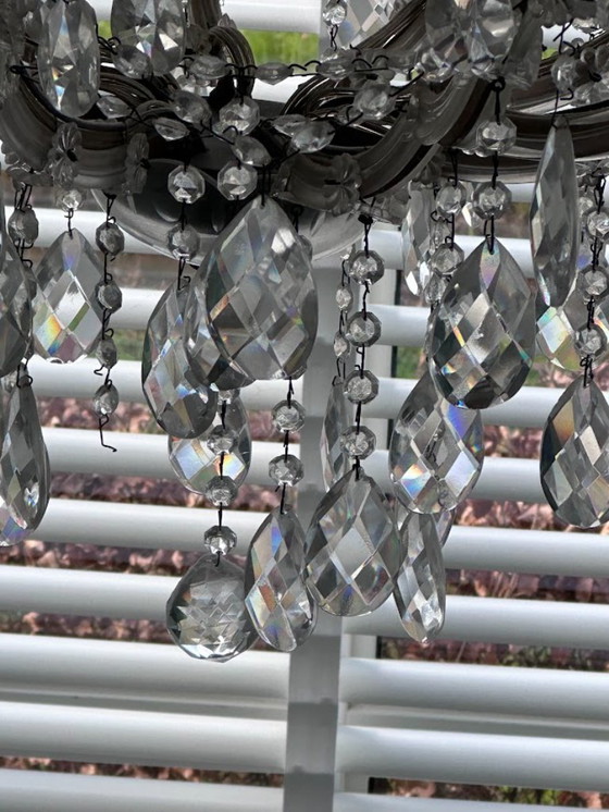 Image 1 of Wunderschöner antiker Kristalllüster, 8 Arme mit 24 Lampen 💡