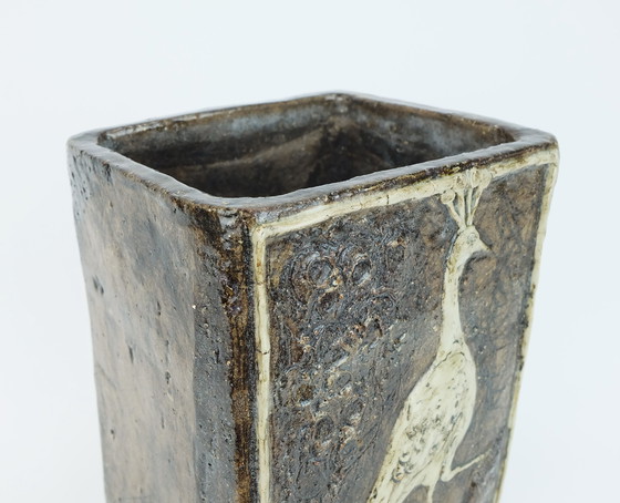 Image 1 of Large Vase Turid Mjelve Norwegian Studio Pottery 1970s