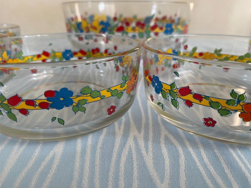 Vintage Cerve Italian Glass Macedonia Bowl Set, 1998 – New Old Stock – tafelaccessoires