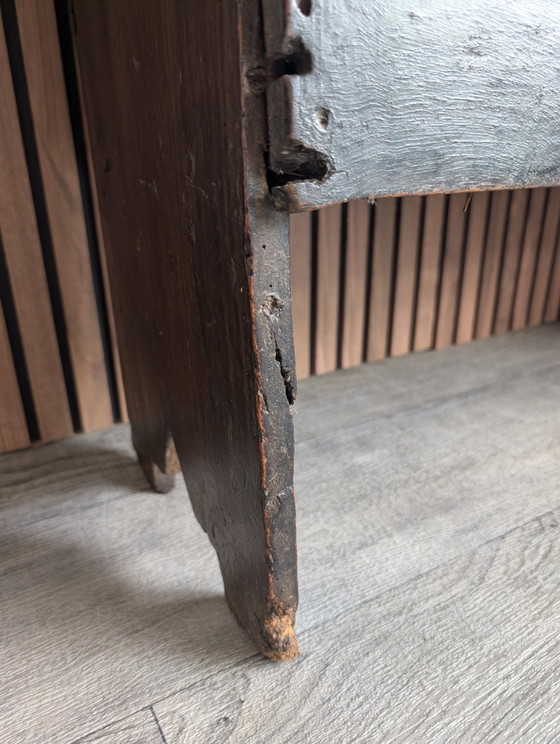 Image 1 of Coffre à couvertures ancien en chêne / XVIIe-XVIIIe siècle