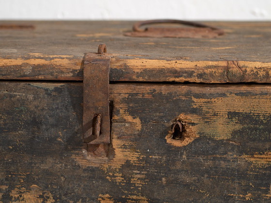 Antique cobalt blue ammunition trunk (c.1900) #64 – Chest of drawers, Rustic (photo 19 of 34)