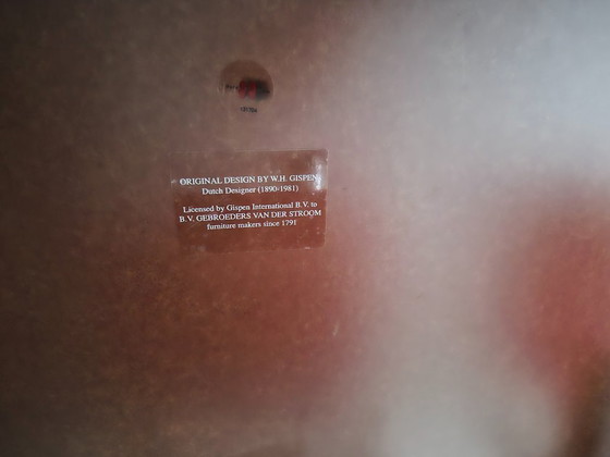 Image 1 of Ensemble table et chaises Gispen 515 rouge (4 x 101, 2 x 201)