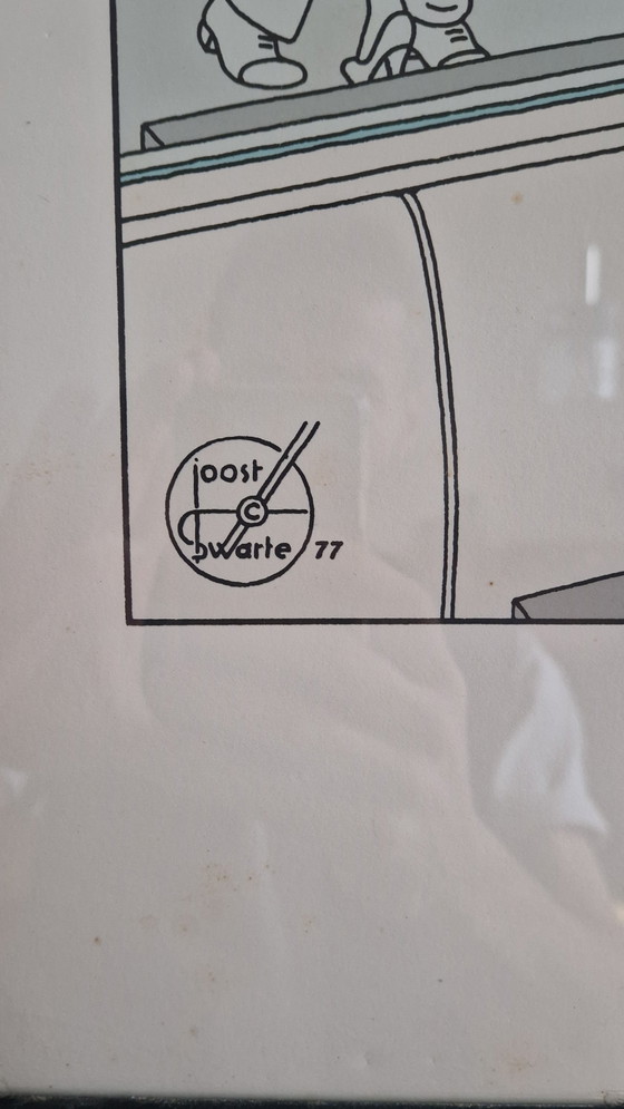 Image 1 of Affiche vintage cool des années 70 par Joost de Swarte