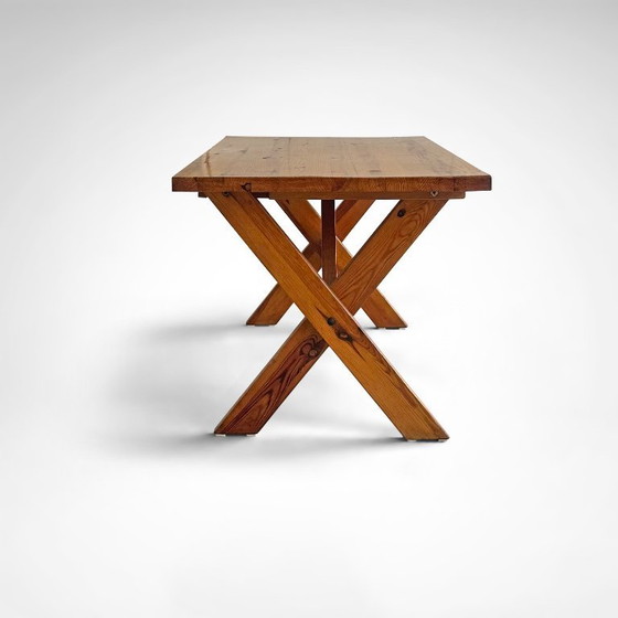 Image 1 of Tavolo da pranzo modernista con gambe a X di Ate van Apeldoorn per Houtwerk Hattem, 1970