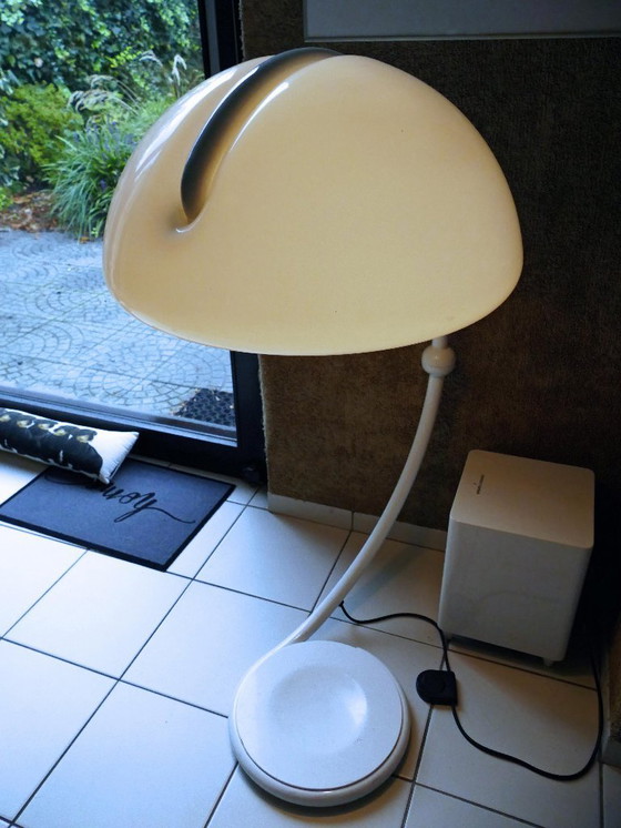 Image 1 of Elio Martinelli Serpente 2131 Stehlampe und Cobra Tischlampe Mid Century