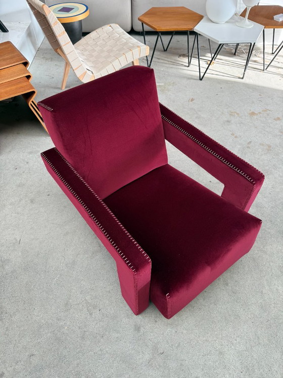 Poltrona Cassina Utrecht, Gerrit Rietveld (disponibilità: 2) – Poltrone, Tessile, Velluto (photo 3 of 7)