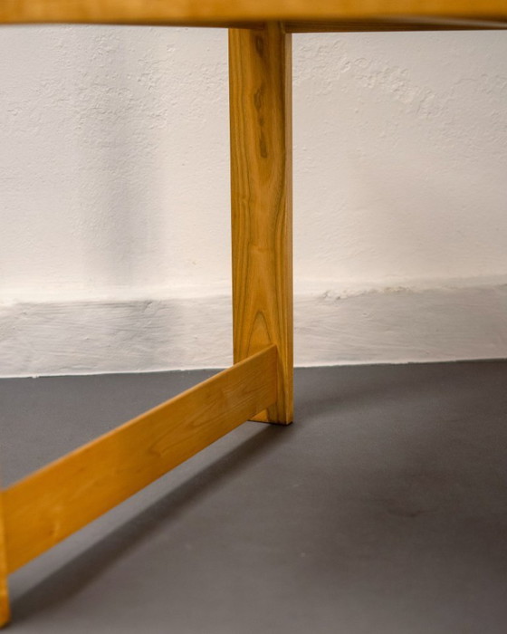 Image 1 of Scandinavische uitschuifbare eettafel van eikenhout