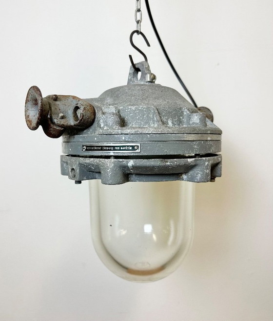 Image 1 of Dark Grey Cast Aluminium Explosion Proof Lamp , 1970s