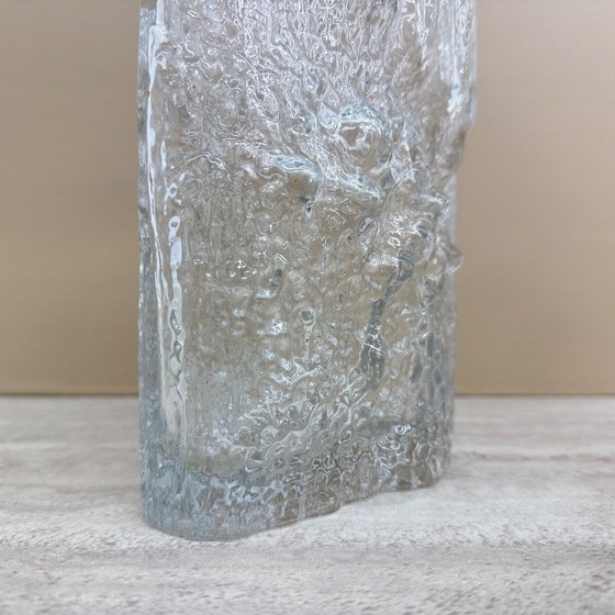 Image 1 of Vintage glazen vaas ‘Pinus’ van Tapio Wirkalla voor Iitalla Finland, jaren 70.