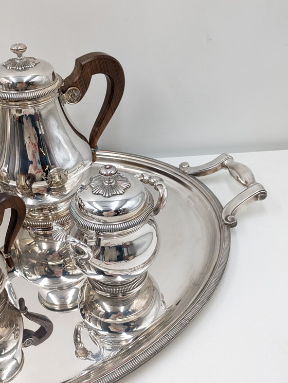 Image 1 of Christofle, Gallia - Teacup service - "Malmaison" - Silver plated