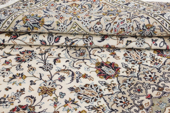 Image 1 of Origineel Perzisch tapijt Keshan, Kashan Beige 398 x 295 cm In topconditie Klassiek