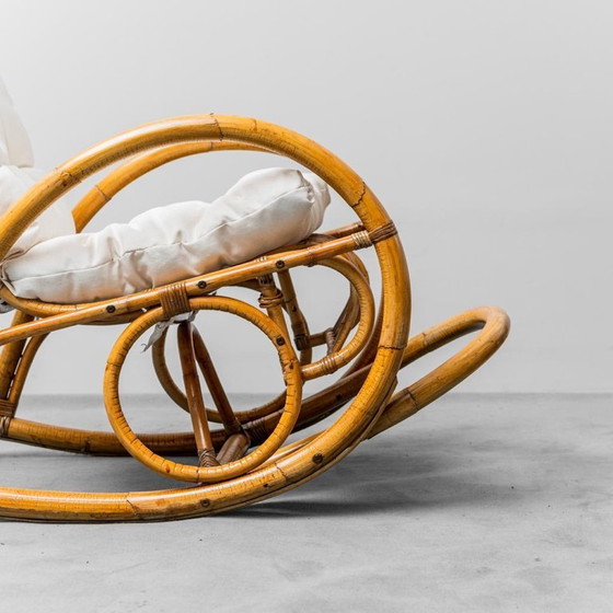 Image 1 of PAAR VAN SLIEDREGT NOORDWOLDE BAMBOE SCHOMMELSTOELEN, VINTAGE, JAREN 1970