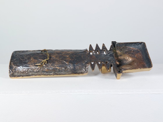 Image 1 of Vintage wandkaarsenhouder in brutalistische stijl uit het midden van de vorige eeuw