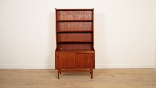 Vintage highboard | Boekenkast | Teak | Johannes Sorth