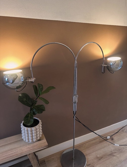 Arc Globe vloerlamp van Gepo Amsterdam, jaren 70